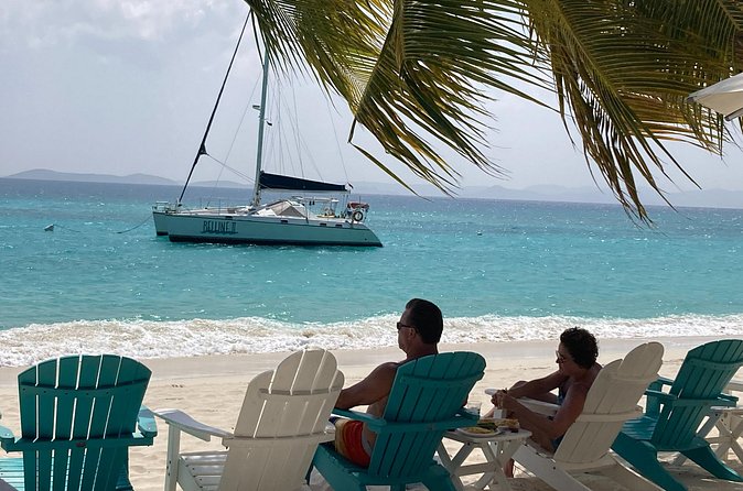 All Inclusive Day Sail to Soggy Dollar Bar, White Bay, JVD - Sailing toward Jost Van Dyke