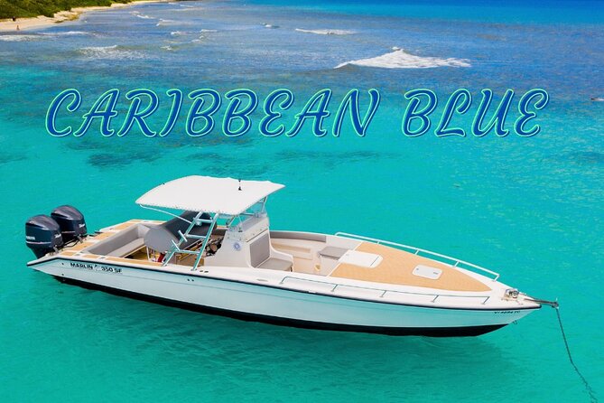Caribbean Blue Charters - Full Day Boat Charter - 35' Marlin Power Boat - Your route is built around water time