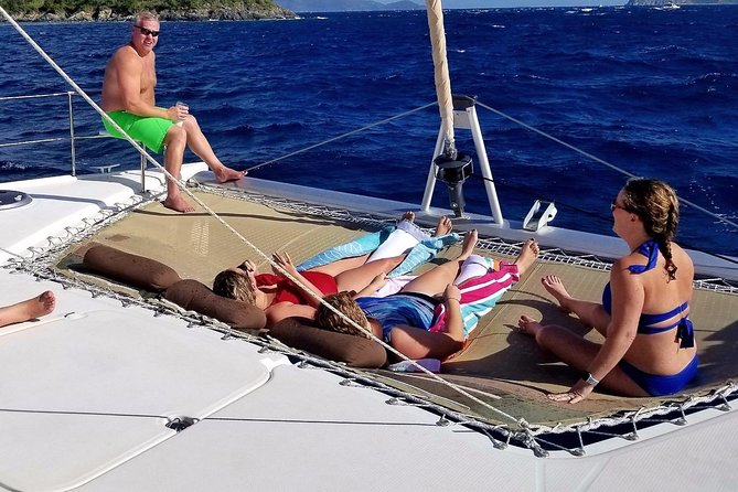 Catamaran Sail to Jost Van Dyke (Soggy Dollar Bar) - Crossing into the British Virgin Islands