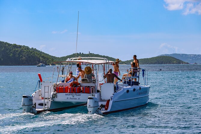 Full or Half Day Private Power Catamaran- USVI Beach and Snorkel - Maho Bay, where the turtle stop earns its place