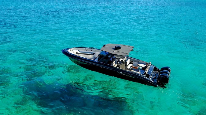 Midnight Sun Charters - 37ft OBSIDIAN - Magens Bay gives you an easy first swim