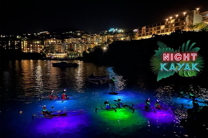 Night Kayak Tour St. Thomas - Westin Frenchman's Reef - The first paddle into the cove