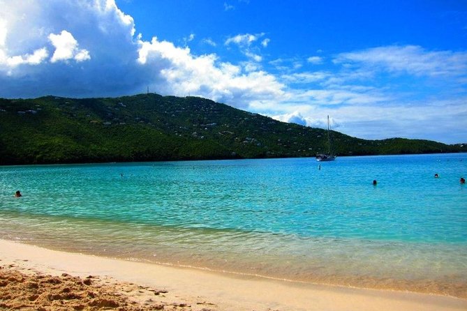 Paradise Taxi & Tours USVI-St.Thomas-Virgin Islands-Island Magen's Beach Tour - Skyline Drive opens the harbor below