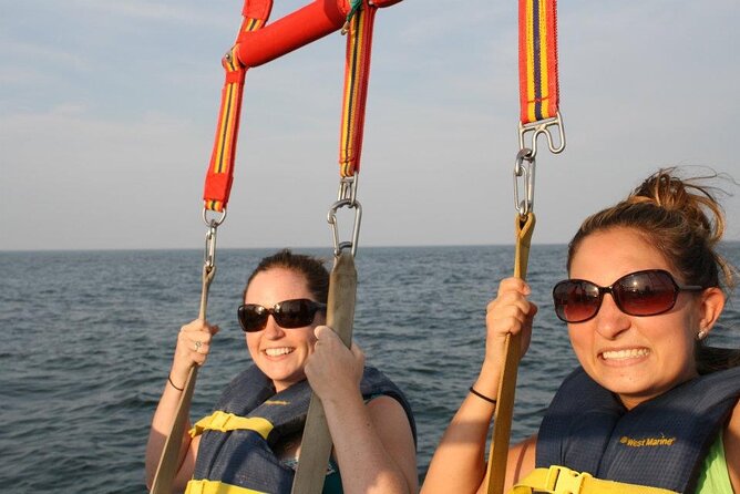 Parasail Experience in St Croix - The group size changes the timing