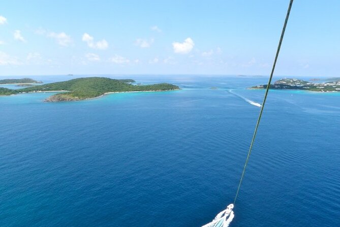 Parasail Experience in St Croix - The powerboat ride adds a second adventure
