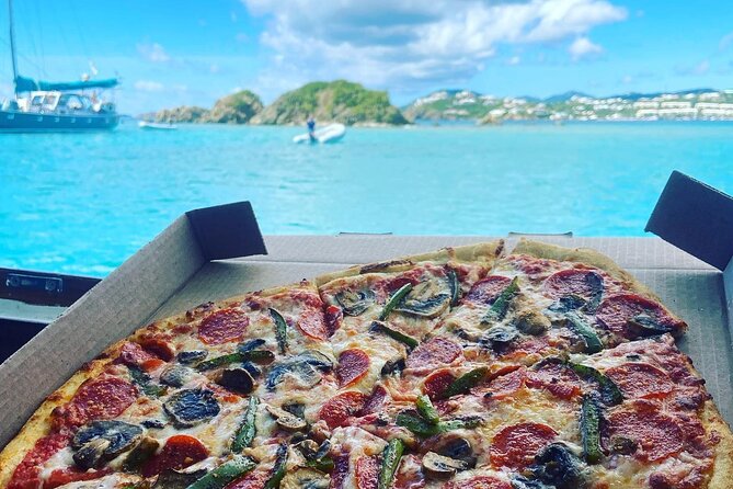 Pizza Pi Shuttle (Official) - Jet Ski Trip St Thomas - Leaving Compass Point Marina by jet ski