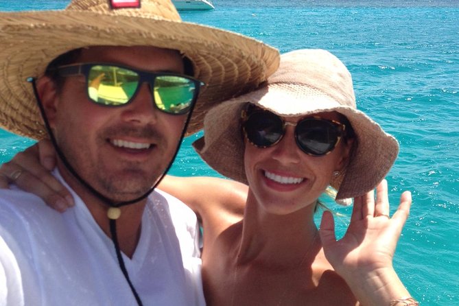 Private Day Charter Classic Sailboat - The Honeymoon Beach anchorage