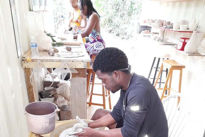 Private Pottery Experience at British Virgin Islands - The kiln, garden, and studio gallery