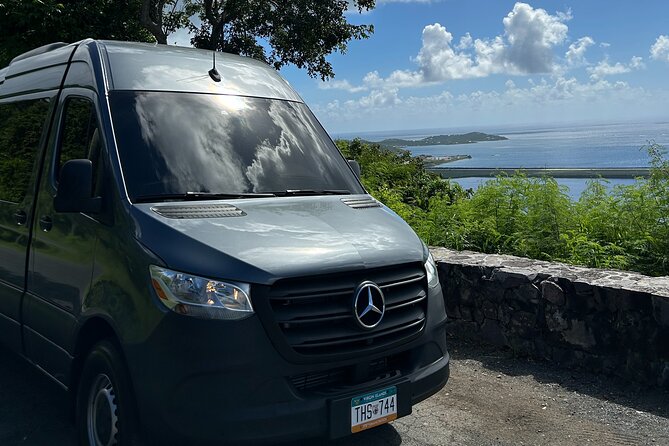 Private St. Thomas One Way Luxury Mercedes Van Limousine Service - A private arrival in St. Thomas