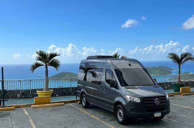 Private St. Thomas One Way Luxury Mercedes Van Limousine Service - Timing, traffic, and the one-hour upper range