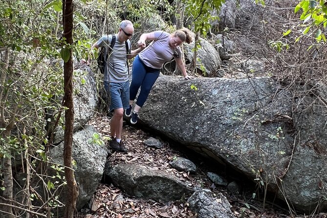 Shark Bay ( Batcave) National Park Hiking Tour - Mount Healthy ruins put the island in context
