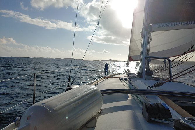 St John & Surrounding Cays - Full-Day Sail/Snorkel, 6 Guests Max - Sailing toward St. John National Park