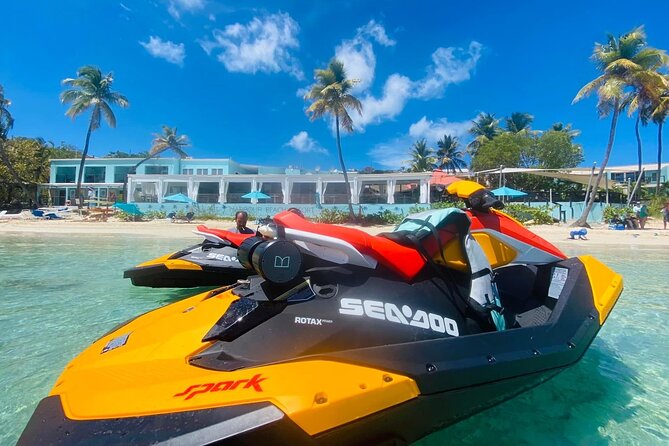 St Thomas Jet Ski Rental - The ride from Compass Point Marina