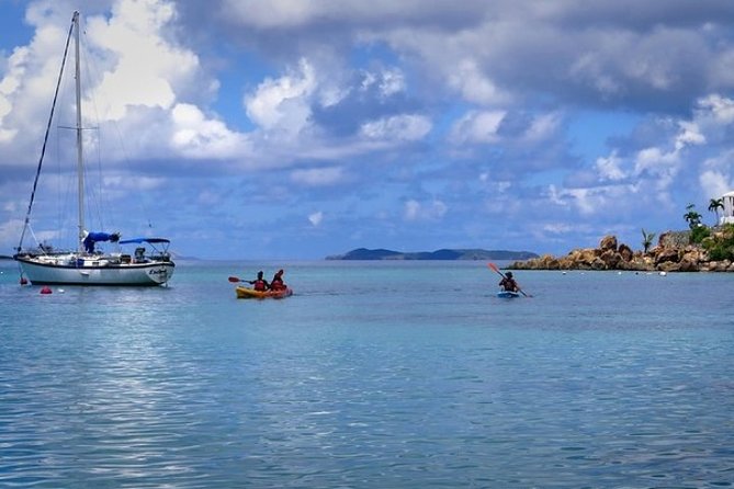 St Thomas Kayak and Sea Turtle Snorkel Excursion - The paddle to the turtle bay
