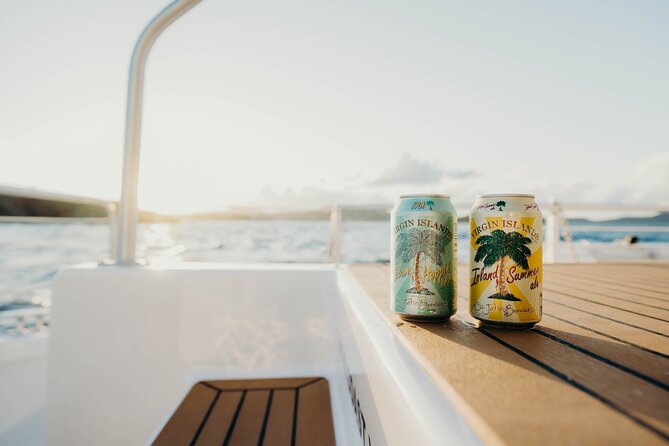 St. Thomas Maho Bay Turtle Snorkel Sail - Ritz-Carlton - The downwind sail home and the open bar