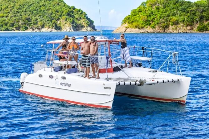 St Thomas~St John Snorkel, Swim & Beach Trip on MV Island Flyer - Choosing the First Snorkel Stop