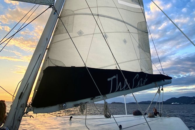 Sunset & Harbor Lights Dinner Sail from the Marriott's Frenchman's Cove - Sunset timing and Charlotte Amalie after dark