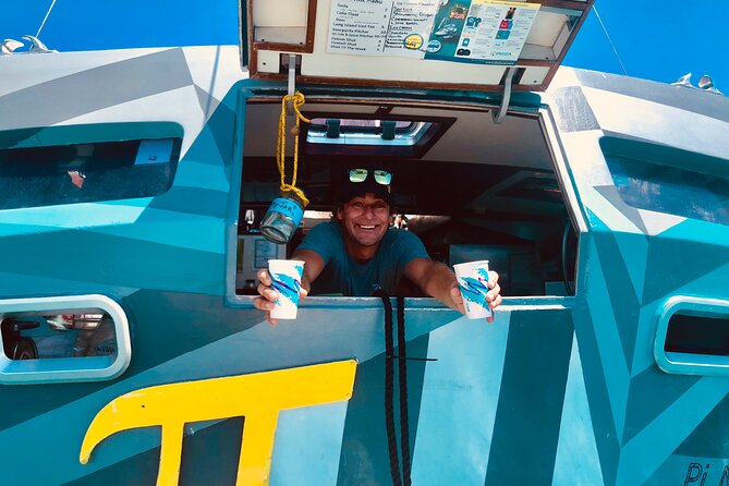 US Virgin Islands Island Hop & Food Boat Tour - Lovango offers a choice between snorkeling and shore time
