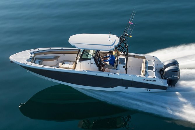 USVI Private Boat Charters - New, Fast Powerboats for Half and Full Day - Leaving American Yacht Harbor in Red Hook